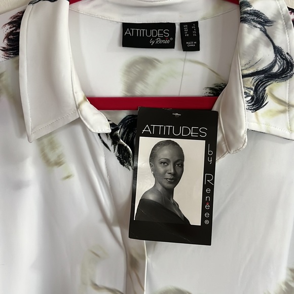 Attitudes by Renee Large NWT Patterned Tunic Top - Picture 4 of 6